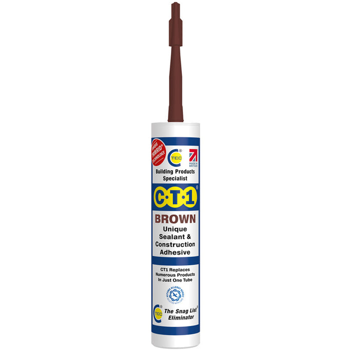 CT1 Adhesive & Waterproof Sealant 290ml Brown