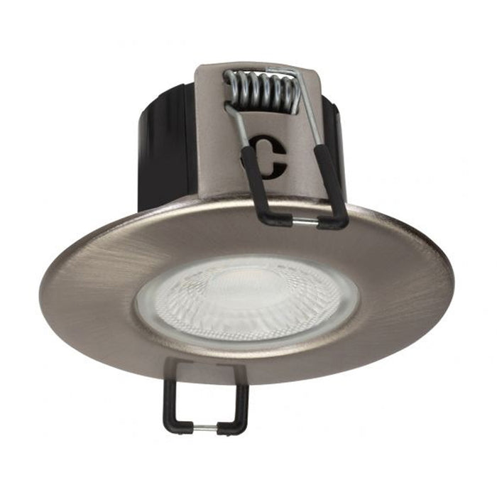 Collingwood DLT388BS5540 H2 Lite 4000K LED Fire Rated Dimmable Downlight with Satin Brushed Steel Bezel