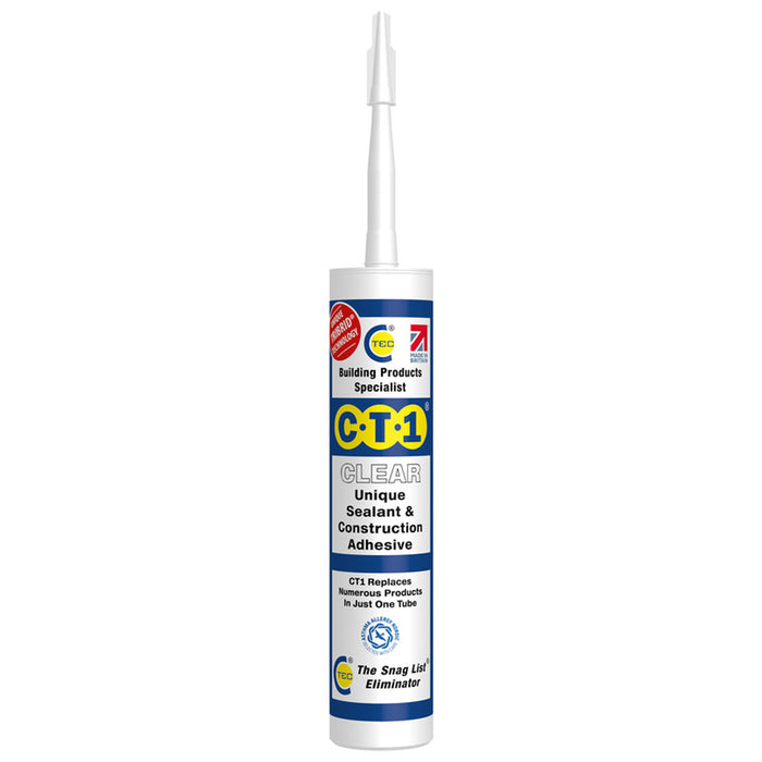 CT1 Adhesive & Waterproof Sealant 290ml Clear