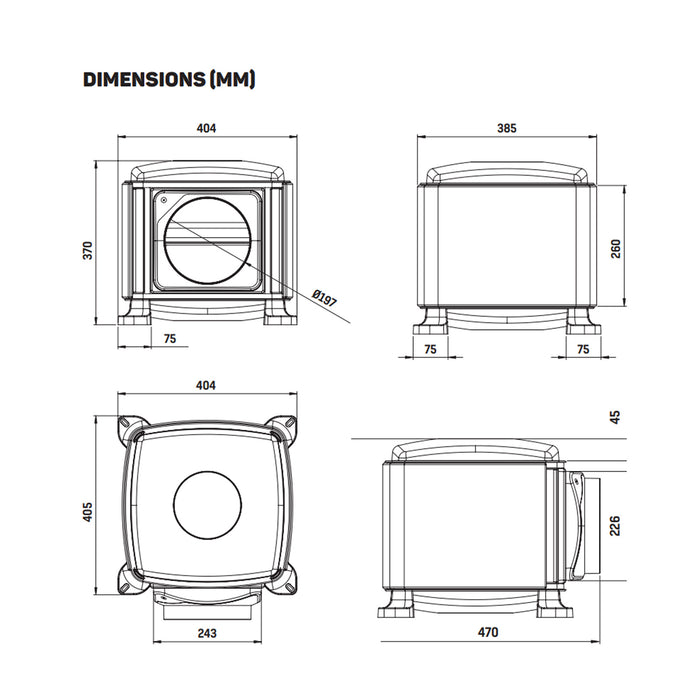 Envirovent EVL-HR Heated Positive Input Ventilation PIV Loft Mounted Unit System
