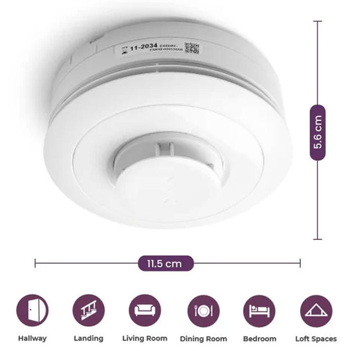 Aico Ei660IRF Multi-Sensor Battery RadioLINK+ Smoke and Heat Alarm