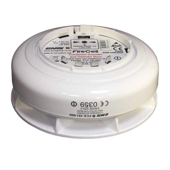EMS Firecell FCX-191-000 Wireless Sounder Detector Base