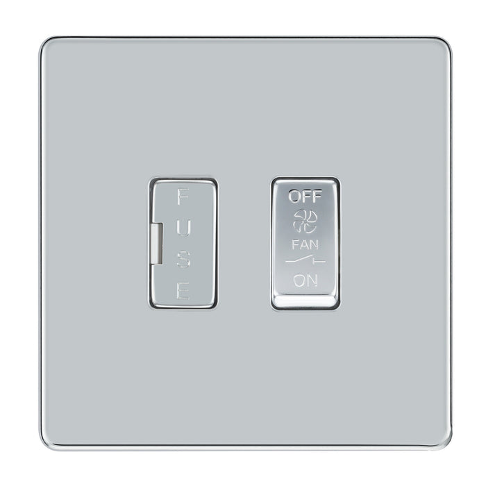 BG Nexus Screwless Flat Plate Polished Chrome Switches and Sockets Grey Inserts Full Range