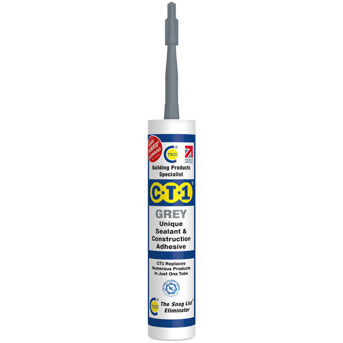CT1 Adhesive & Waterproof Sealant 290ml Grey