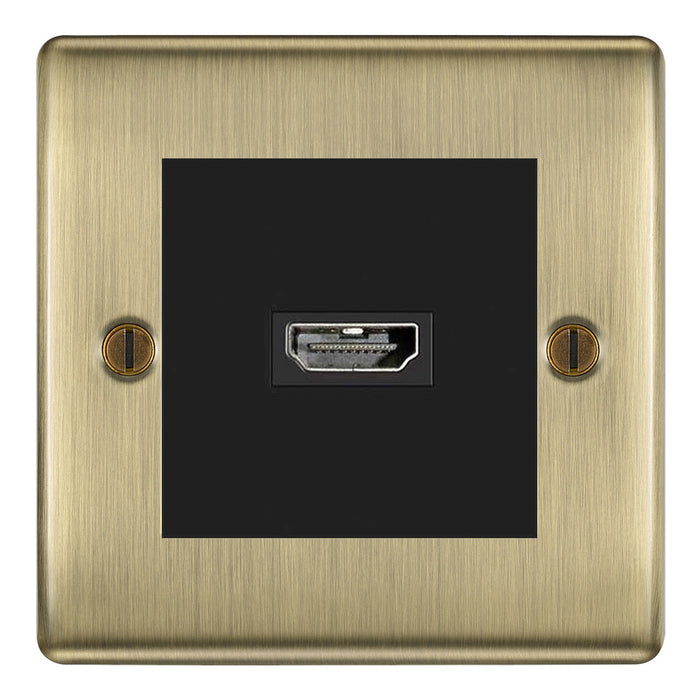 BG Nexus Antique Brass Switches and Sockets Black Inserts Full Range