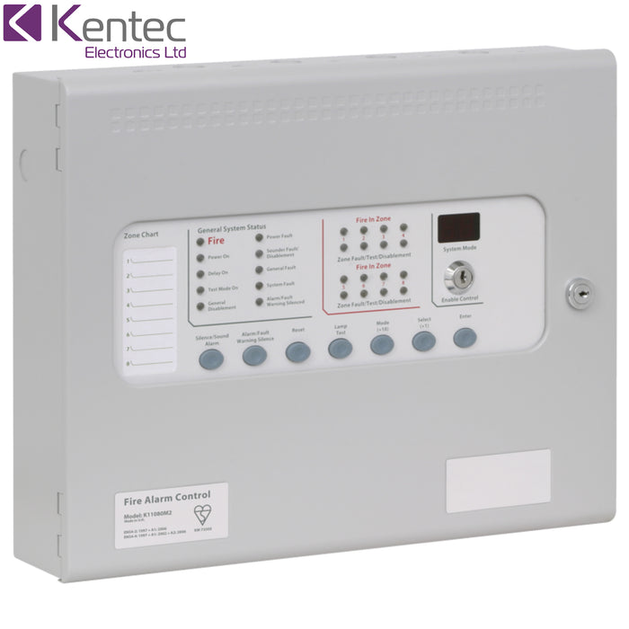 Kentec Sigma KL11080M2 8 Zone 4 Wire Conventional Fire Alarm Control Panel