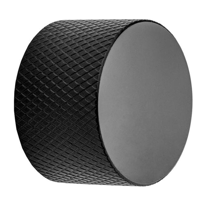 Matt Black Knurled Dimmer Knob Universal Replacement D-Shaped