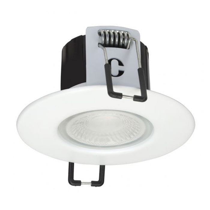 Collingwood DLT388MW5530 H2 Lite 3000K LED Fire Rated Dimmable Downlight with Matt White Bezel
