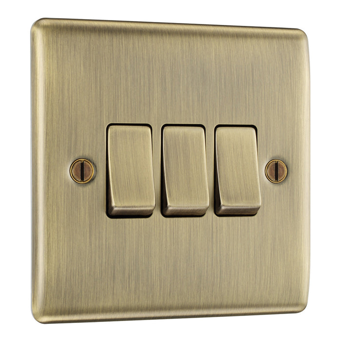 BG Nexus Antique Brass Switches and Sockets Black Inserts Full Range