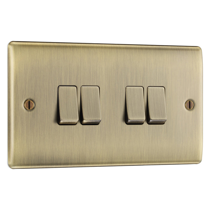 BG Nexus Antique Brass Switches and Sockets Black Inserts Full Range