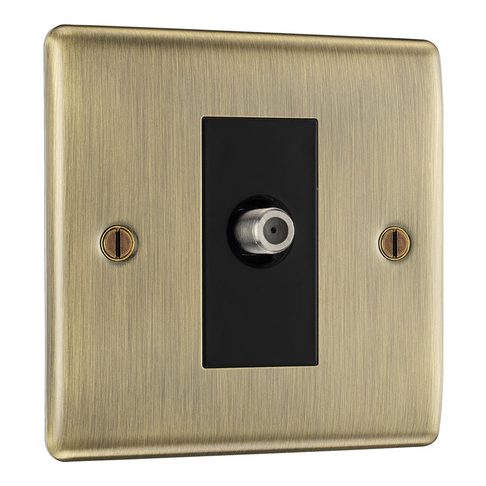 BG Nexus Antique Brass Switches and Sockets Black Inserts Full Range