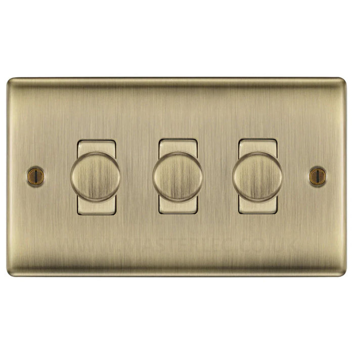 BG Nexus Antique Brass Switches and Sockets Black Inserts Full Range