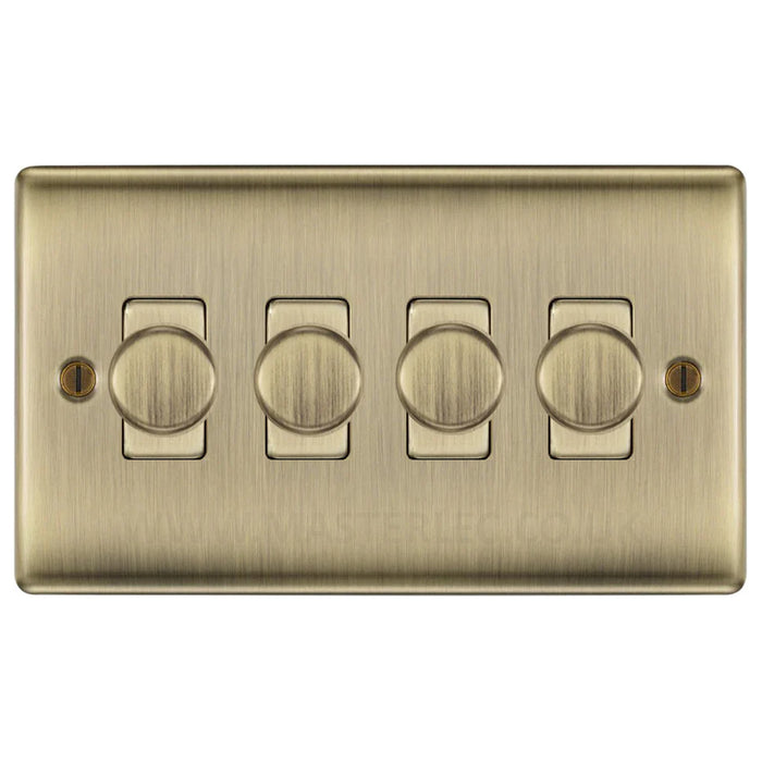 BG Nexus Antique Brass Switches and Sockets Black Inserts Full Range
