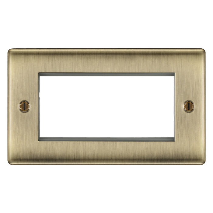 BG Euro Module Faceplates Brushed Steel, Polished Chrome, Black Nickel & Polished Brass