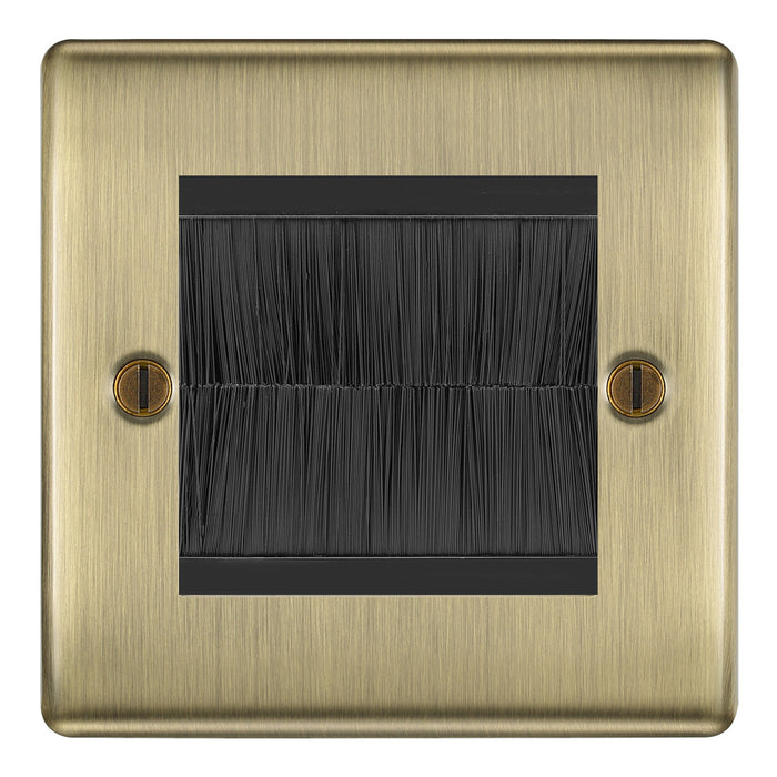 BG Nexus Antique Brass Switches and Sockets Black Inserts Full Range