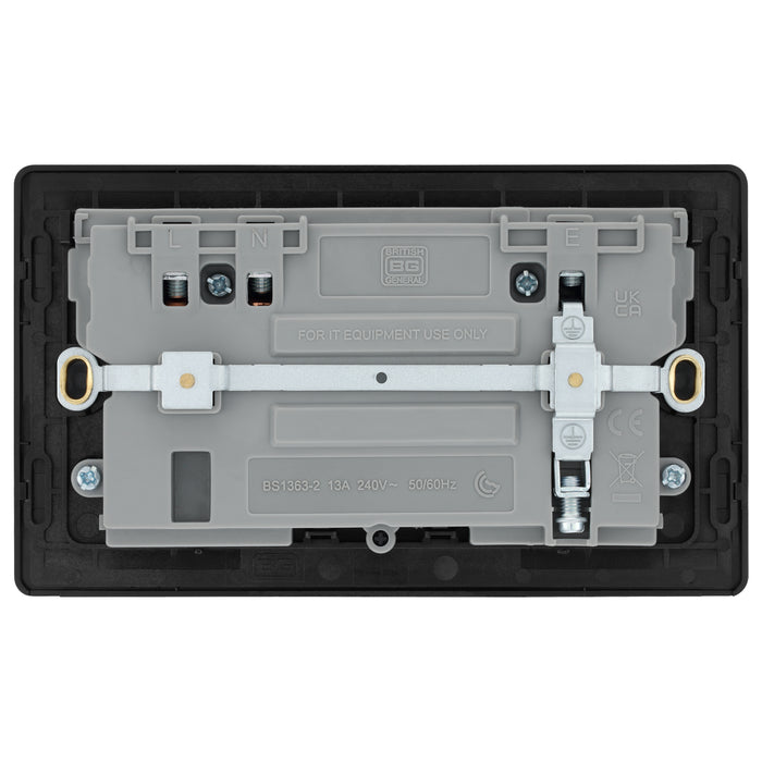 BG Evolve Polished Copper PCDCP22UAC45B USB Double Socket 45W Type A & C USB