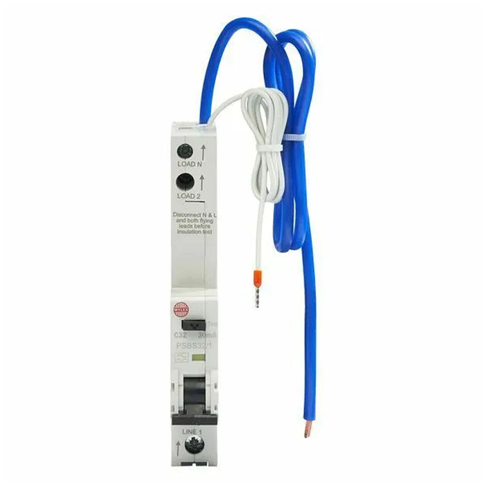 Wylex PSBS20-B/1 20 Amp 30mA RCBO 10kA Type B Single Pole