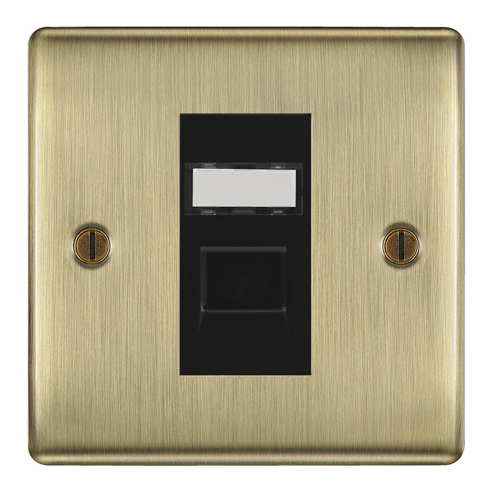 BG Nexus Antique Brass Switches and Sockets Black Inserts Full Range