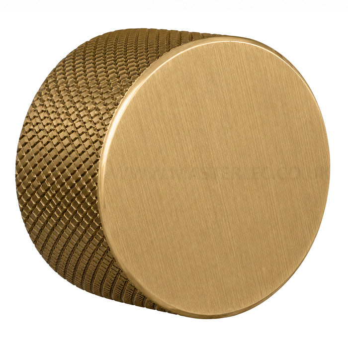 Antique Gold / Satin Brass Knurled Dimmer Knob Universal Replacement D-Shaped
