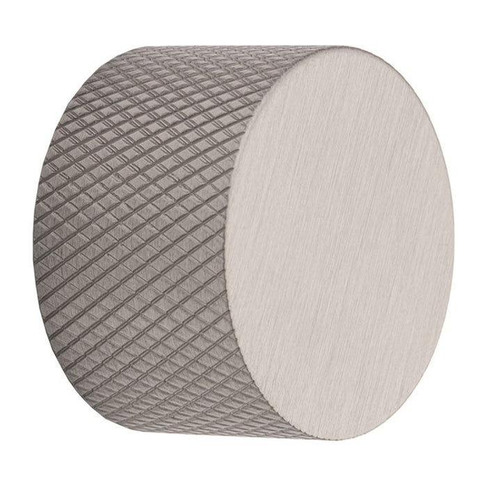 Brushed Steel / Stainless Steel Knurled Dimmer Knob Universal Replacement D-Shaped