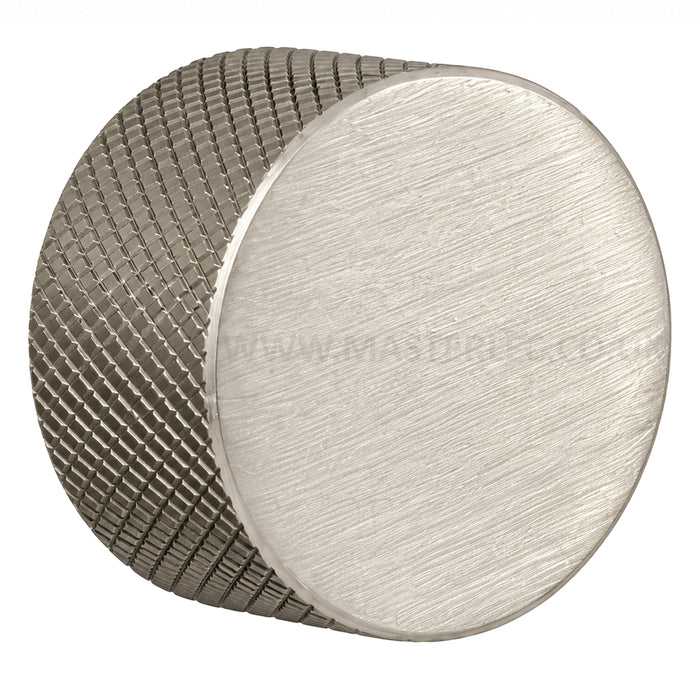Brushed Steel / Stainless Steel Knurled Dimmer Knob Universal Replacement D-Shaped