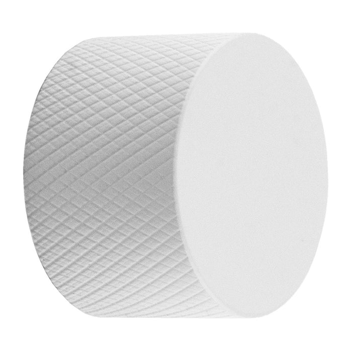 Matt White Knurled Dimmer Knob Universal Replacement D-Shaped