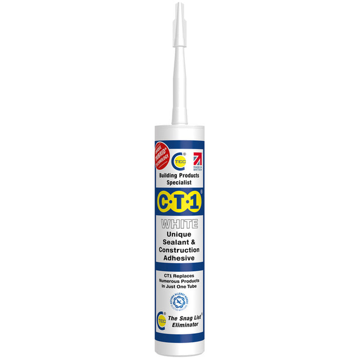 CT1 Adhesive & Waterproof Sealant 290ml White