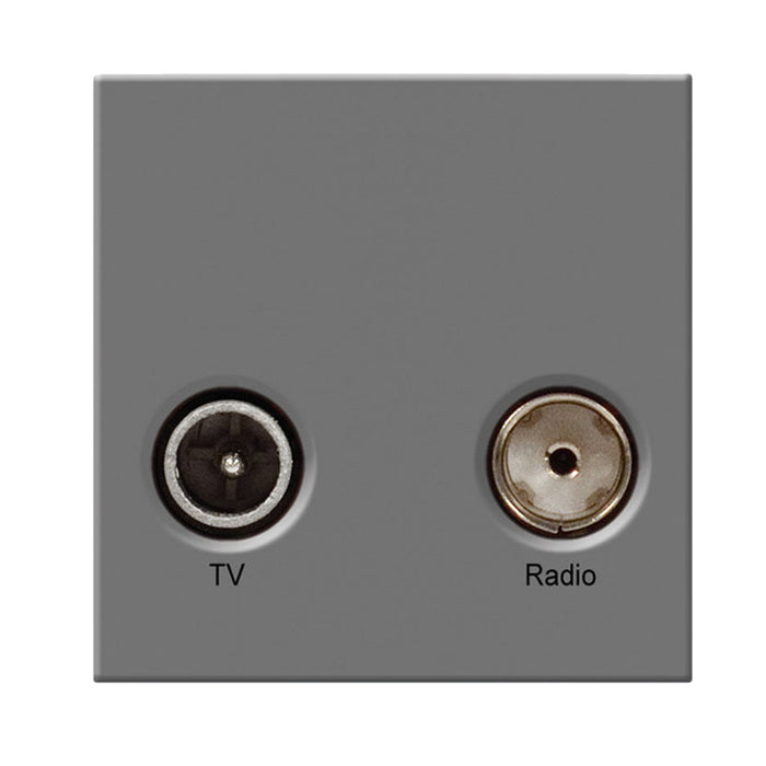 BG Nexus Grey EMTVFMG Diplexed TV/FM DAB Outlet Euro Module Radio