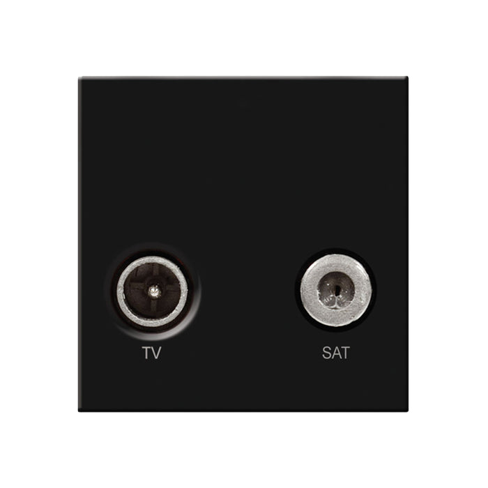 BG Nexus Black EMTVSATB Diplexed TV/ SAT TV Outlet Euro Module Satellite