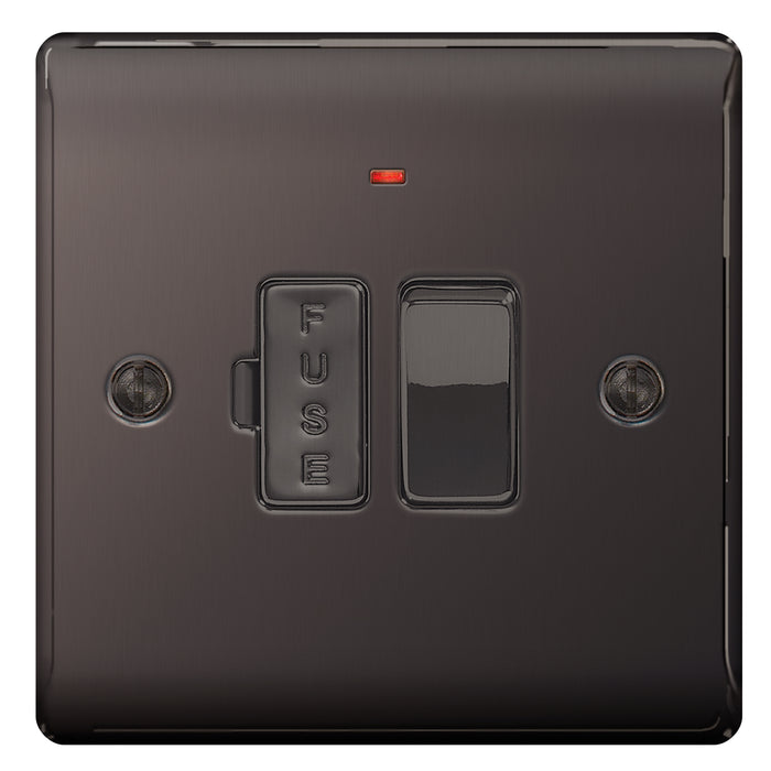 BG Nexus Black Nickel Switches and Sockets Black Inserts Full Range