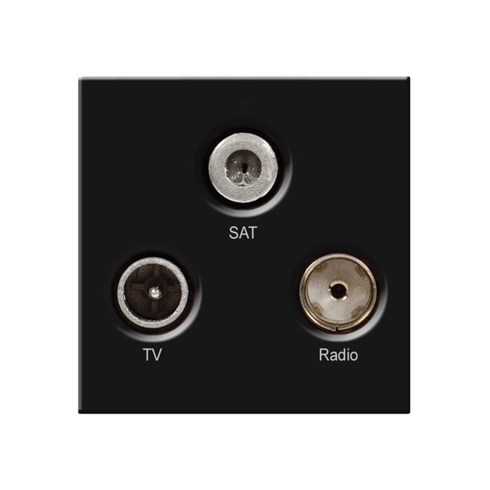 BG Nexus Black EMTVFMSATB Triplexed TV/ FM DAB/ SAT TV Outlet Euro Mod ...