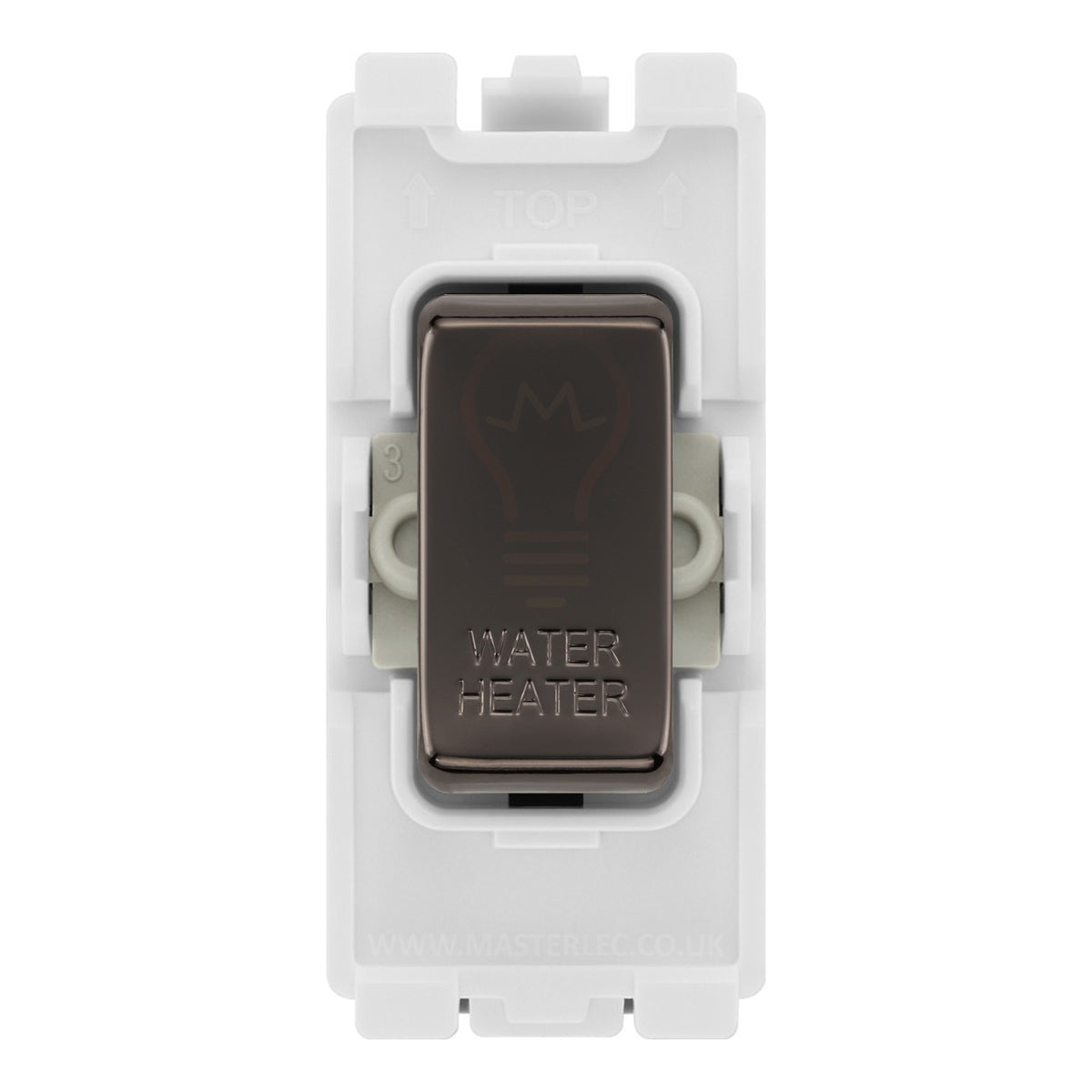 BG Nexus RRWHBN Black Nickel 20 Amp Double Pole Appliance Grid Switch ...