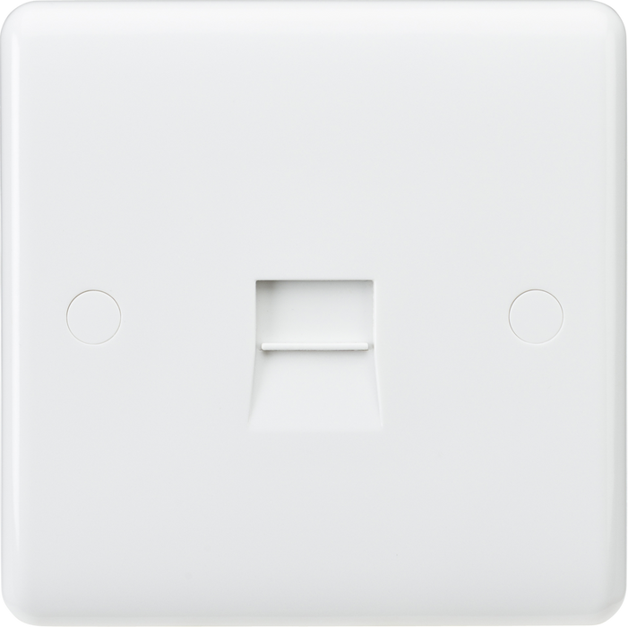 Telephone Ext Socket Curved Edge Telephone Extension Socket — Masterlec
