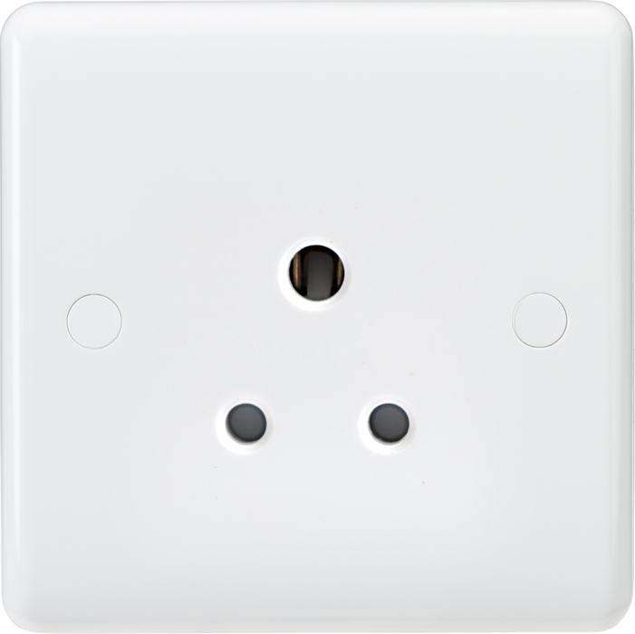 Curved Edge 5A Unswitched Round Pin Socket