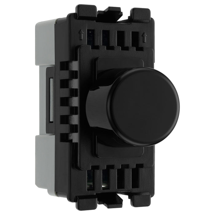 BG Evolve Black RPCDBDTR Single Trailing Edge Dimmer Module Grid Light Switch