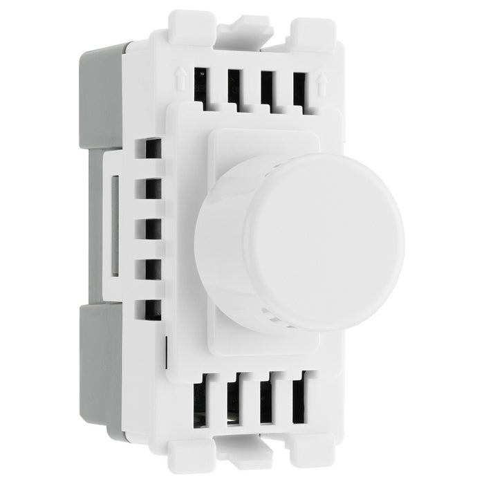 BG Evolve White RPCDWDTR Single Trailing Edge Dimmer Module Grid Light Switch