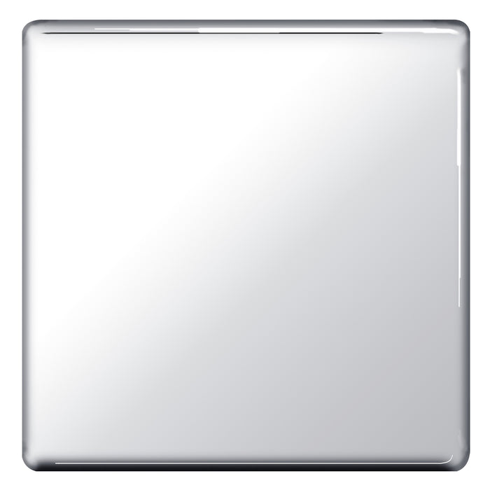 BG Nexus Screwless Flat Plate Polished Chrome Single Blanking Plate FPC94
