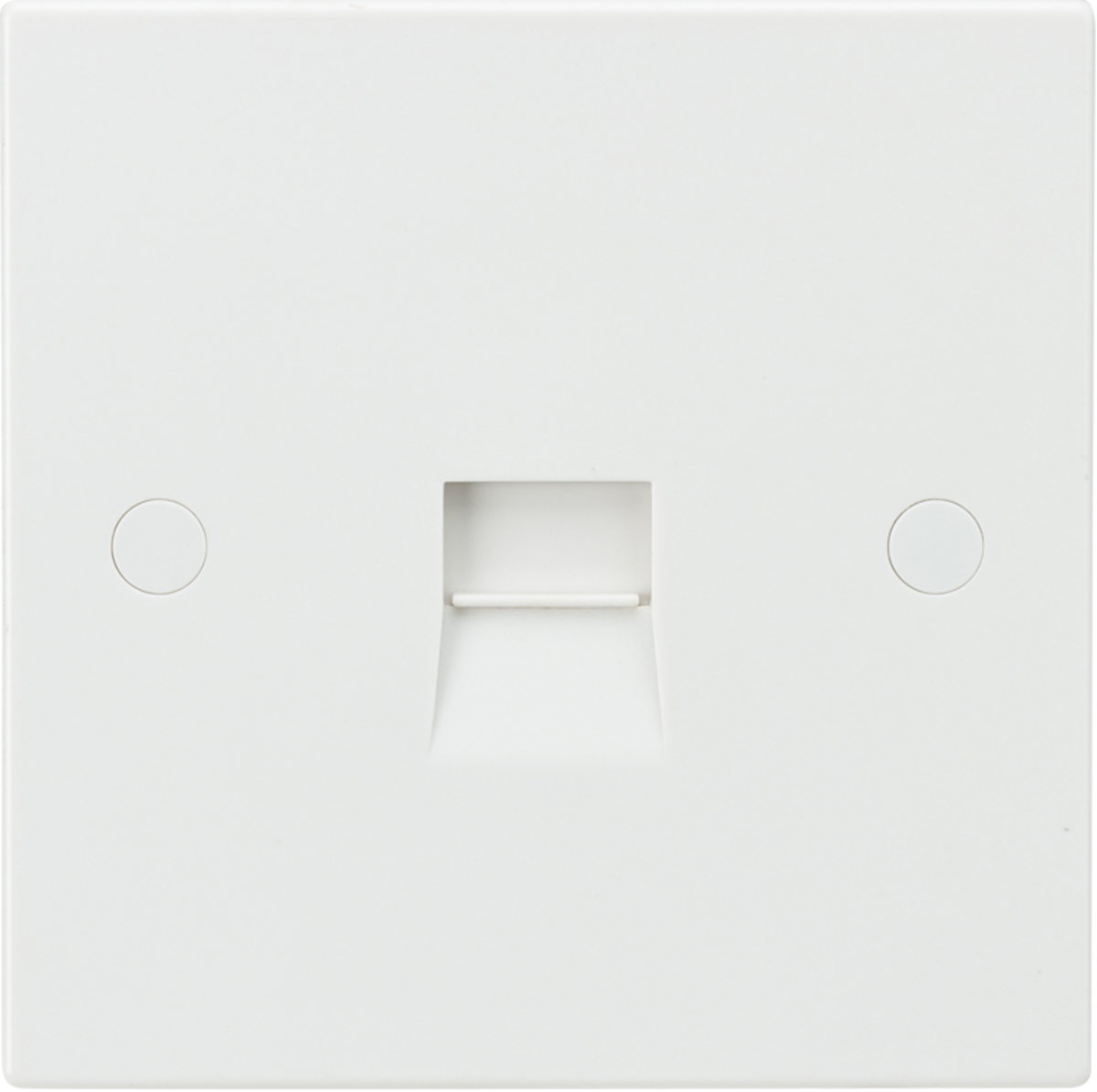 Telephone Ext Socket ML Accessories White Square Edge Telephone Extension Socket — Masterlec