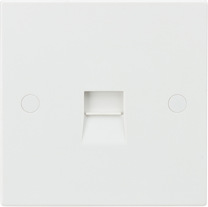Telephone Ext Socket ML Accessories White Square Edge Telephone Extension Socket — Masterlec