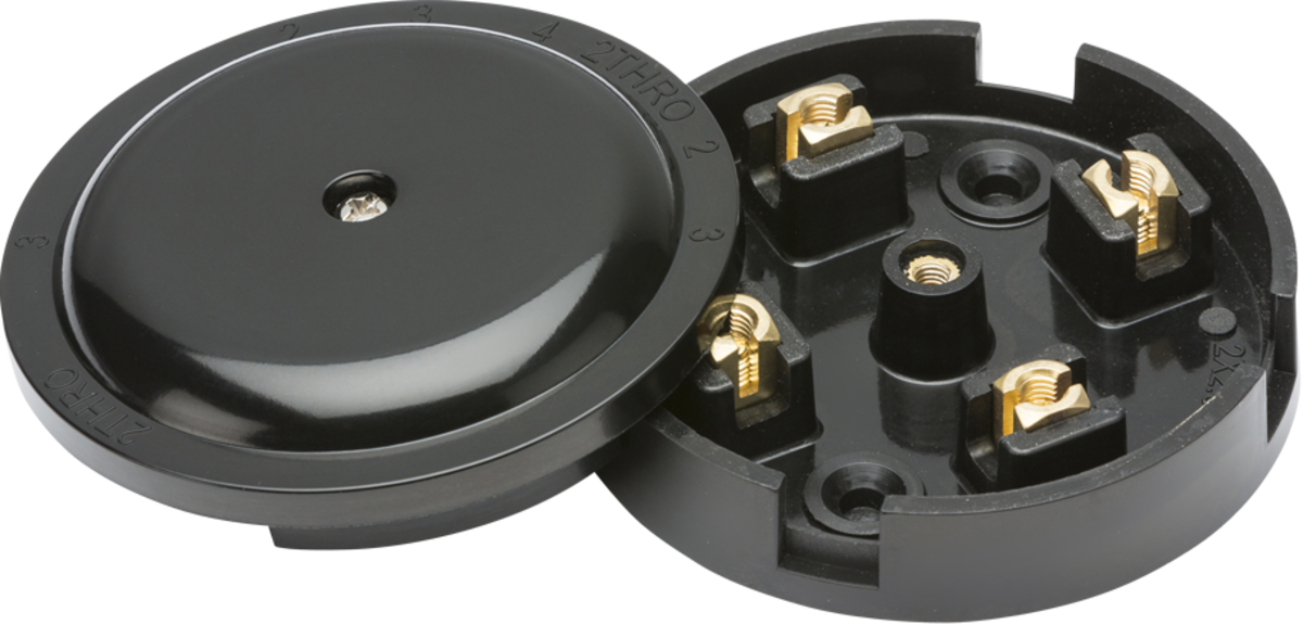 Master Junction Box 20A Junction Box 4-Terminal - Black (79mm) — Masterlec