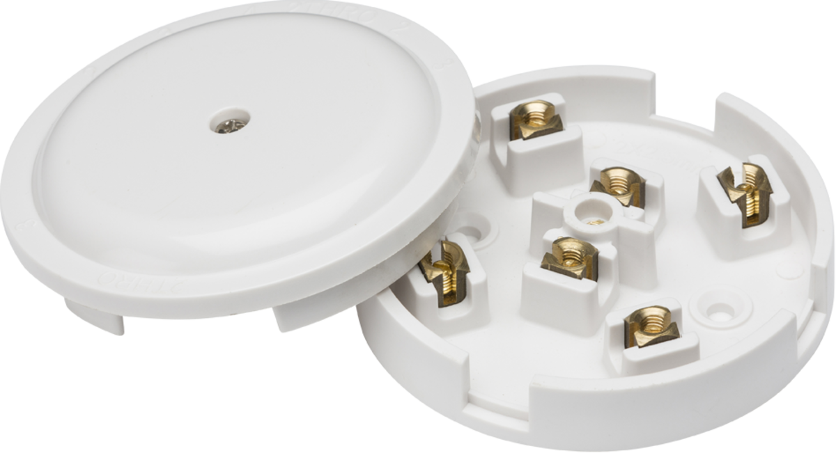 Master Junction Box 20A Junction Box 6-Terminal - White (89mm) — Masterlec