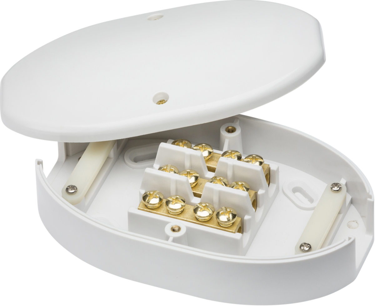 60A Junction Box 3-Terminal - White — Masterlec