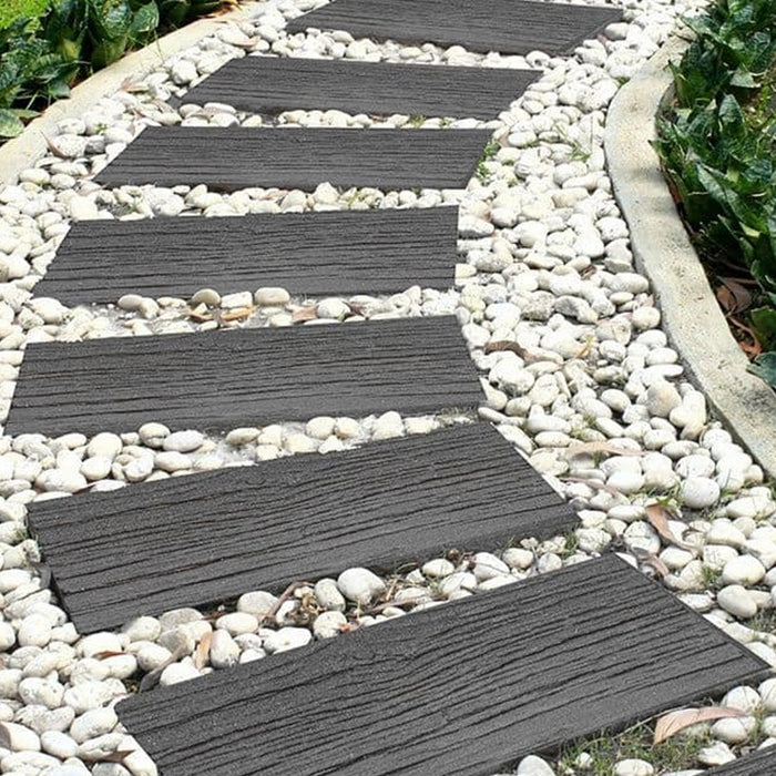 Primeur Grey Railroad Tile Stepping Stone Recycled Rubber