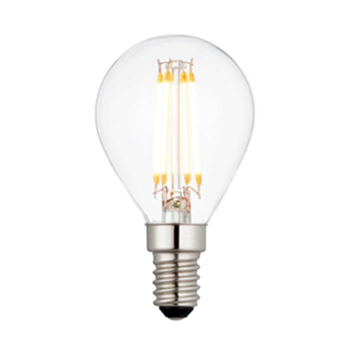 Endon E14 Clear Glass with LED Filament Inner Golf Light Bulb 93019