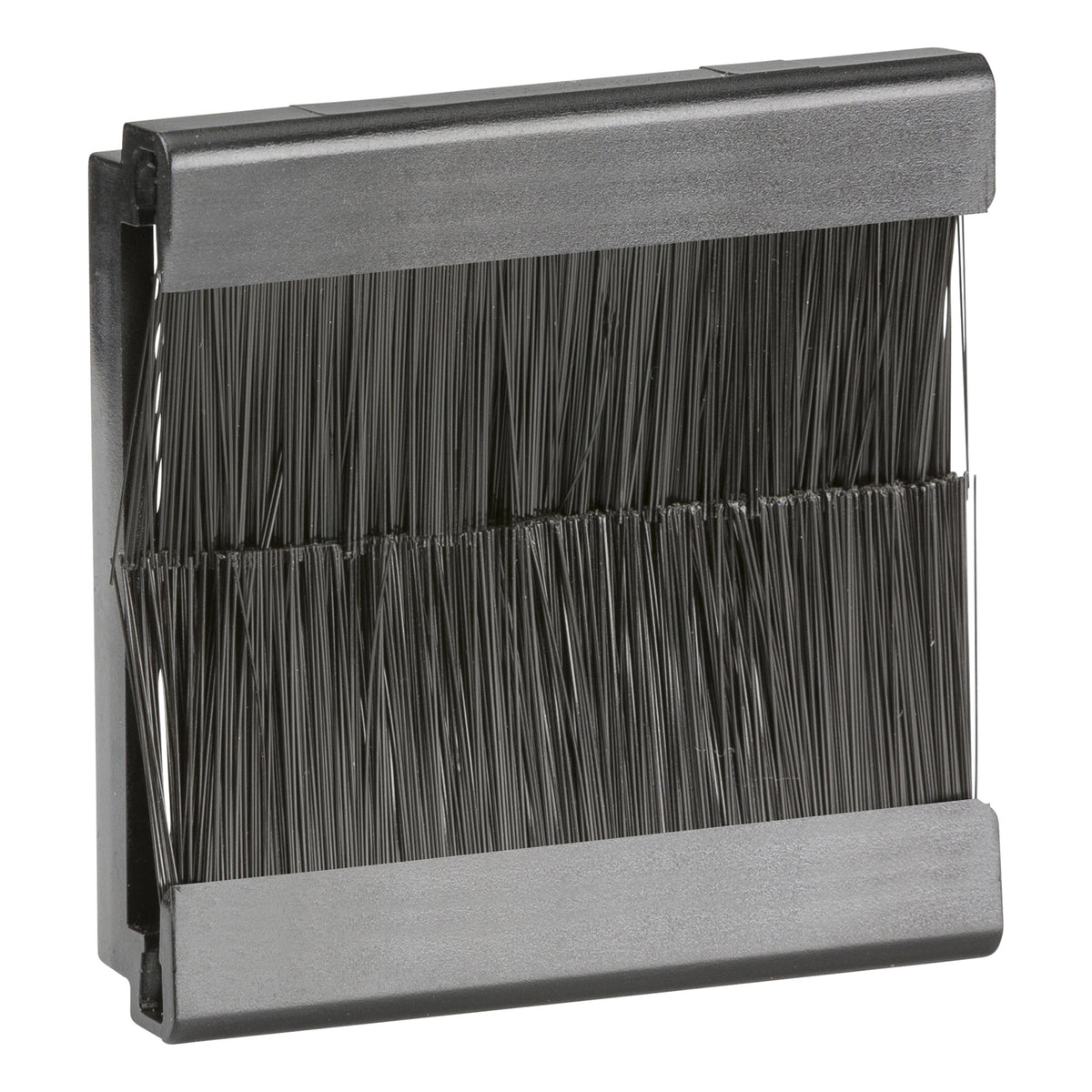Black 2 Gang Single Brush Module Cable Entry — Masterlec