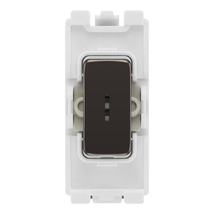 BG RBN30KY Black Nickel 20 Amp Double Pole Secret Key Switch Appliance Grid Switch