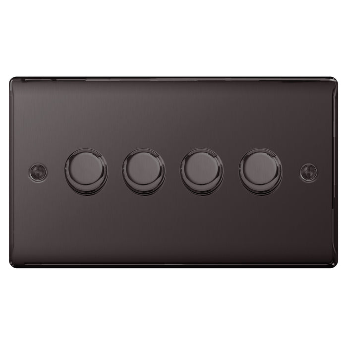 BG Nexus Black Nickel Switches and Sockets Black Inserts Full Range
