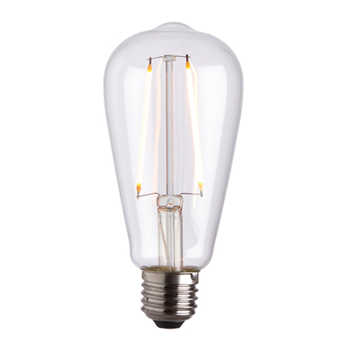 Endon E27 Clear Glass with LED Filament Pear Light Bulb 77106