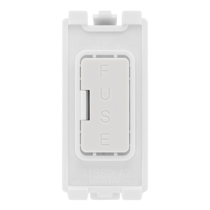 BG RFUSE White 13 Amp Grid Fuse Holder Module