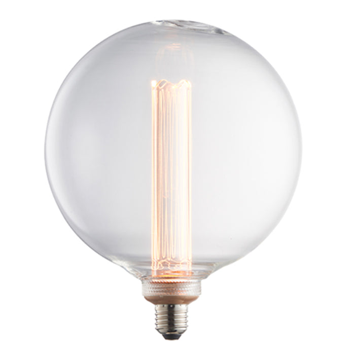 Endon Globe E27 Clear Glass Light Bulb LED 200mm dia 80168